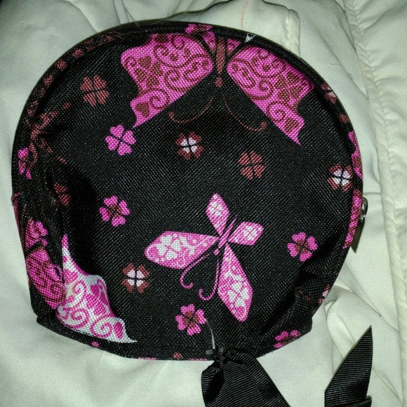 🌞   🌞 2 Make-up Bags, b&w, &pink butterflies - Picture 2 of 4